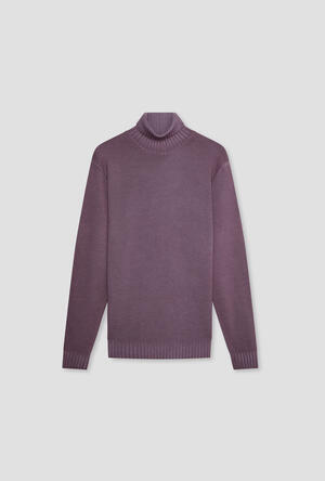 Garment dyed two-thread turtleneck ESSENTIAL - Ferrante | img vers.300x/